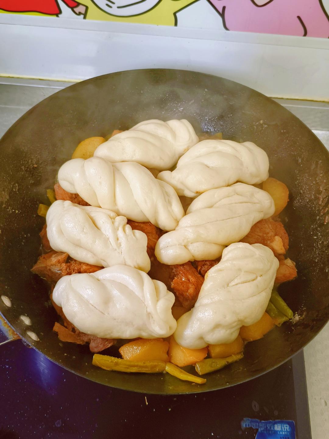 排骨豆角焖卷子