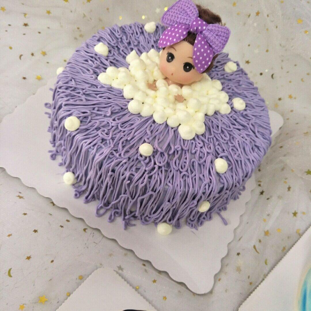 芭比娃娃洗澡蛋糕