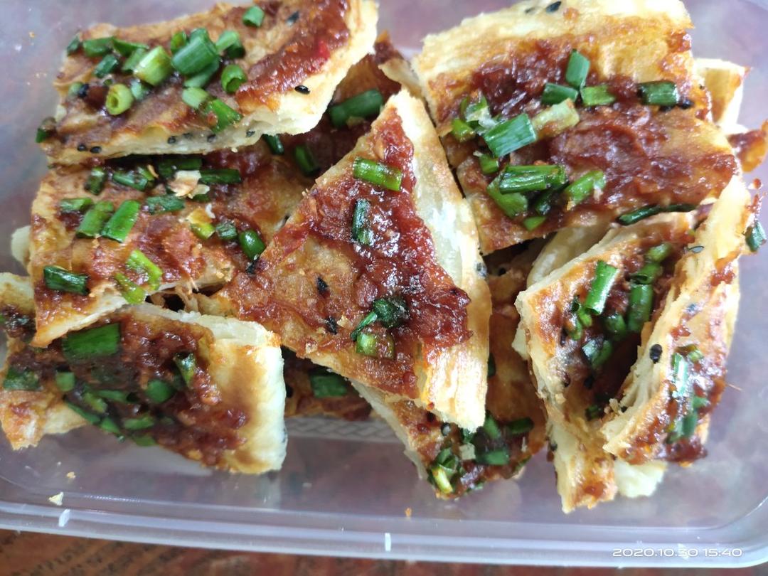 葱香四溢手抓饼