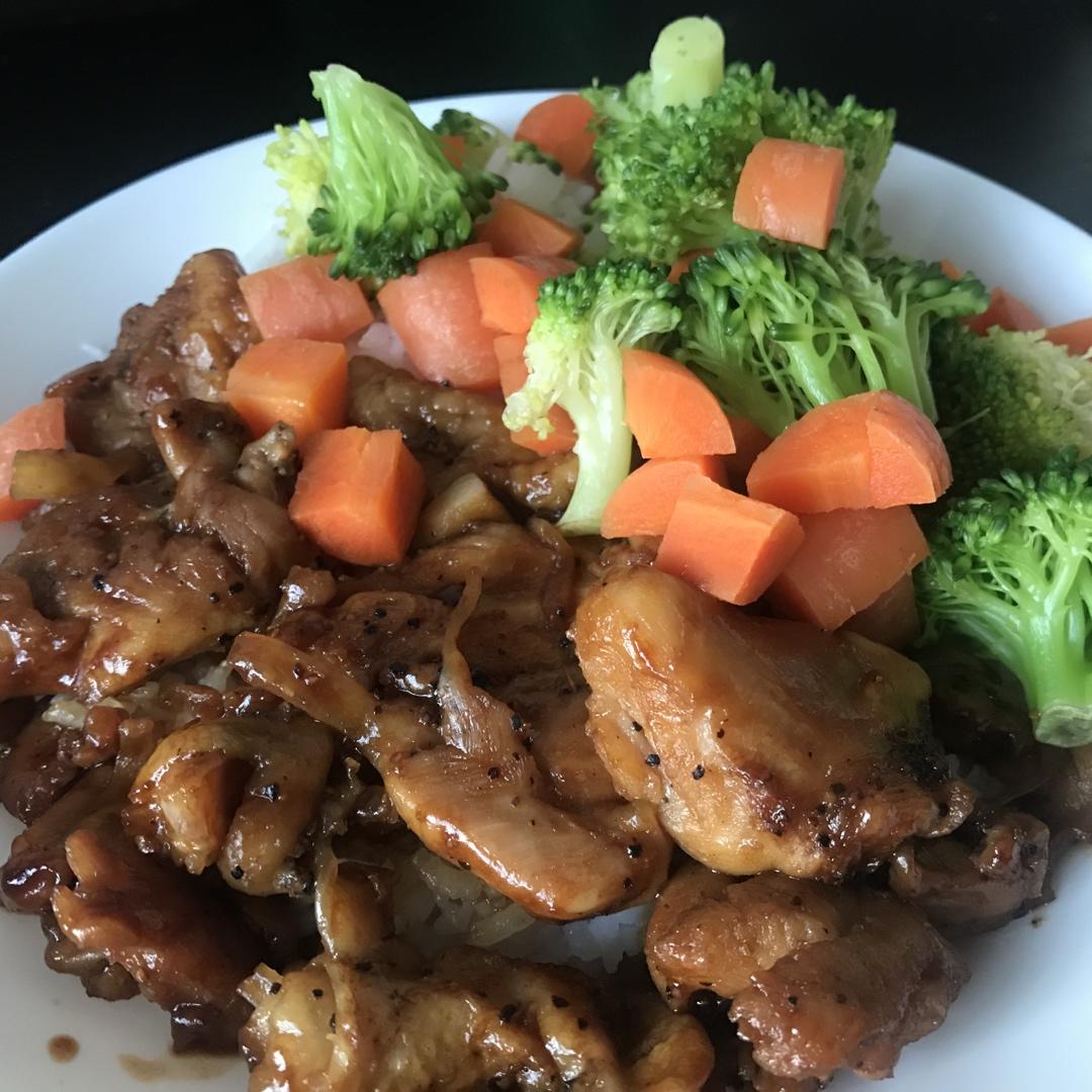 照烧鸡腿饭