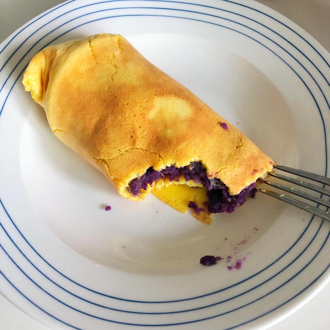 紫薯鸡蛋卷