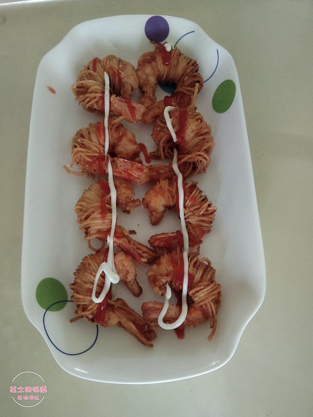 高颜值自制千丝万缕虾