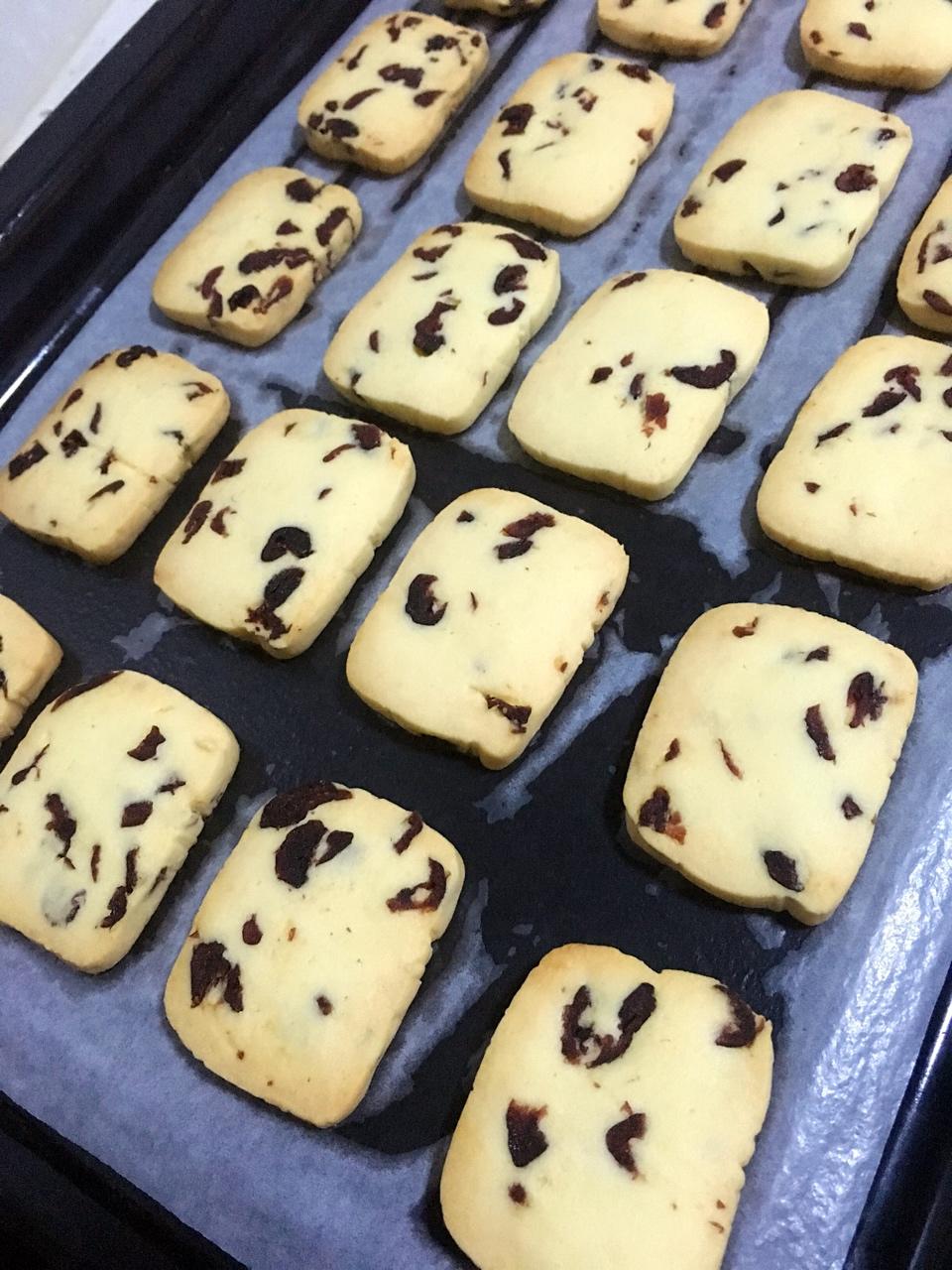 低糖少油版蔓越莓饼干