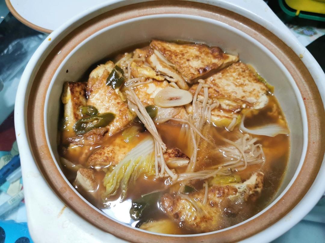 白菜豆腐煲