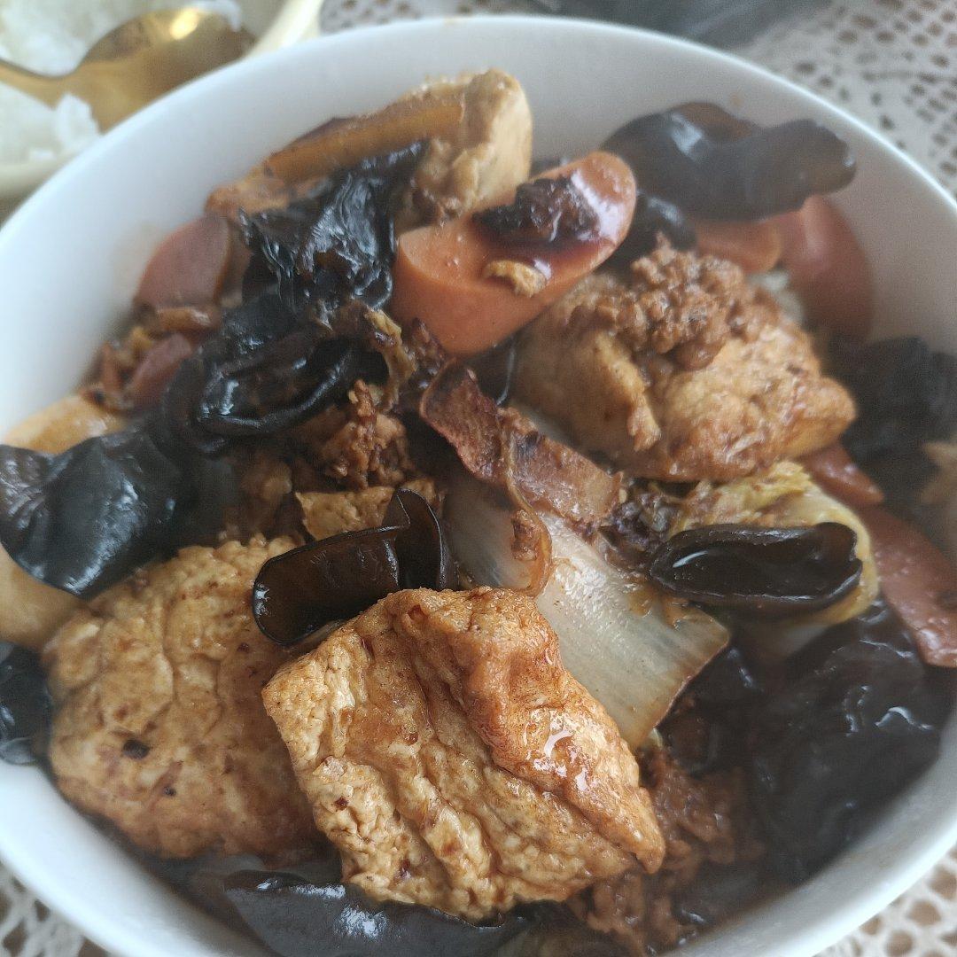 白菜豆腐煲