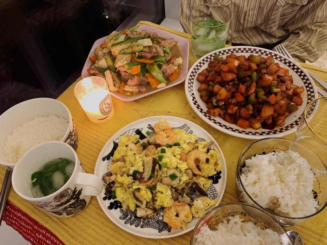 炒三丁