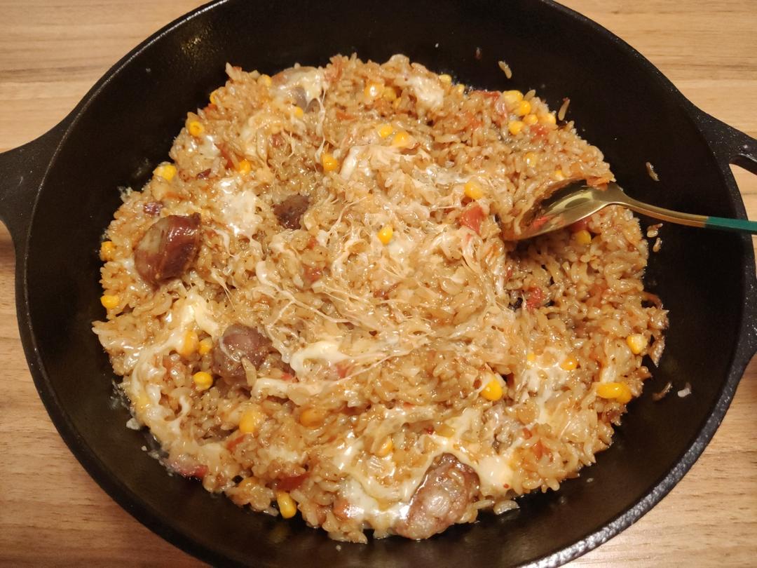 番茄芝士焗饭🍅超长拉丝~!!