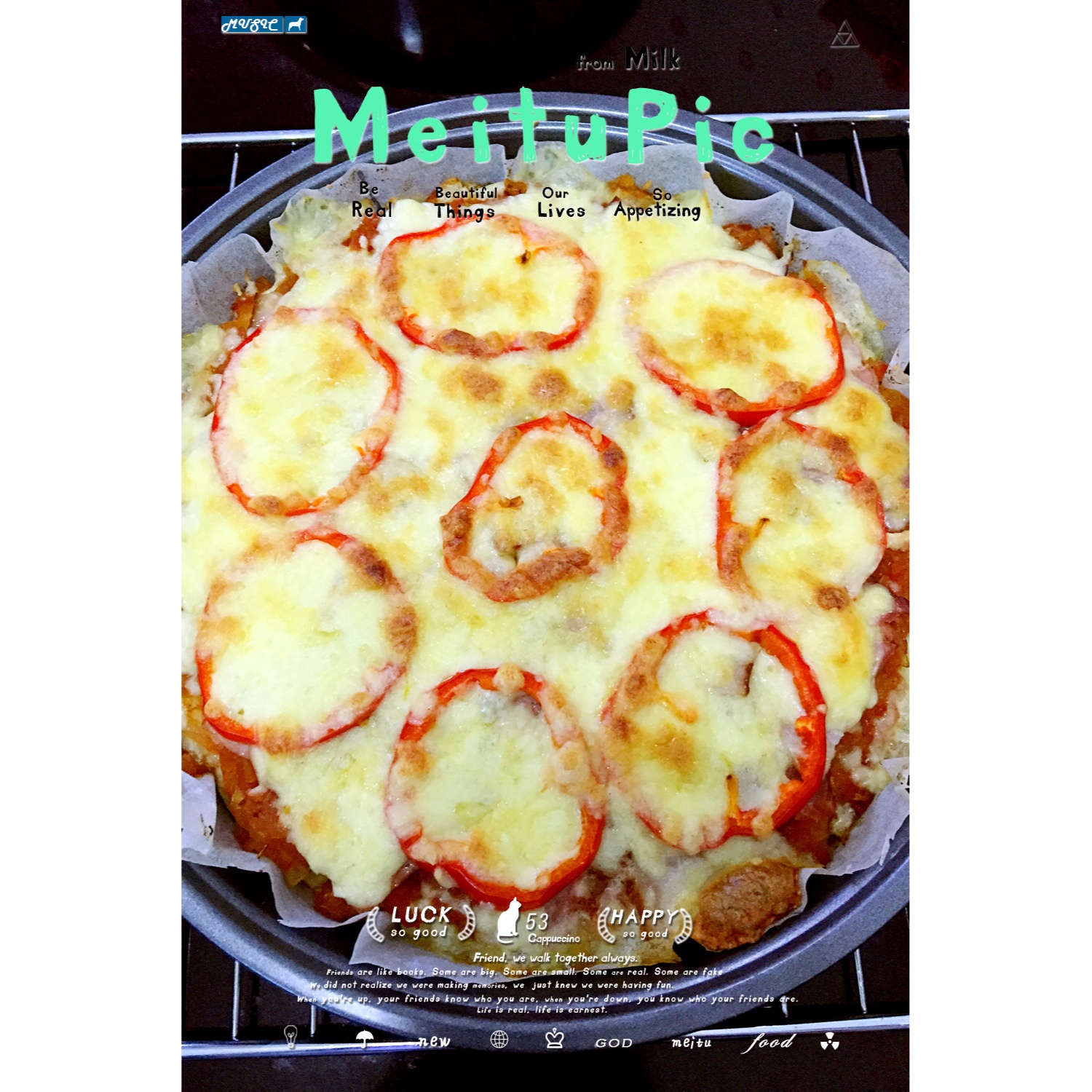 厚底鲜虾培根披萨