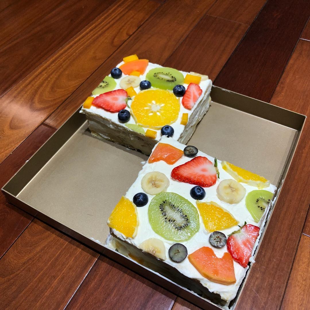 清新水果奶油裸蛋糕 | 蛋糕卷的华丽变身