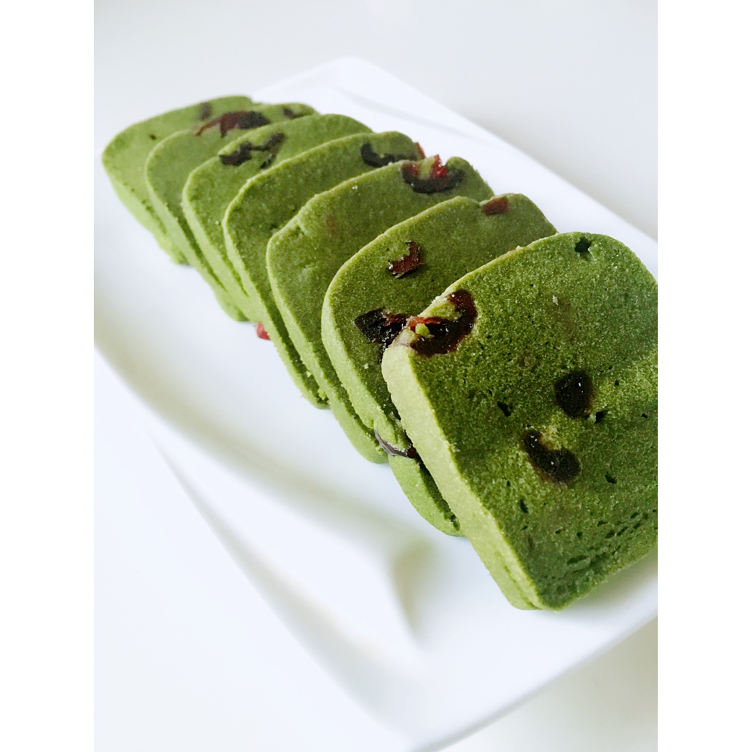 抹茶蔓越莓饼干（低卡版本）