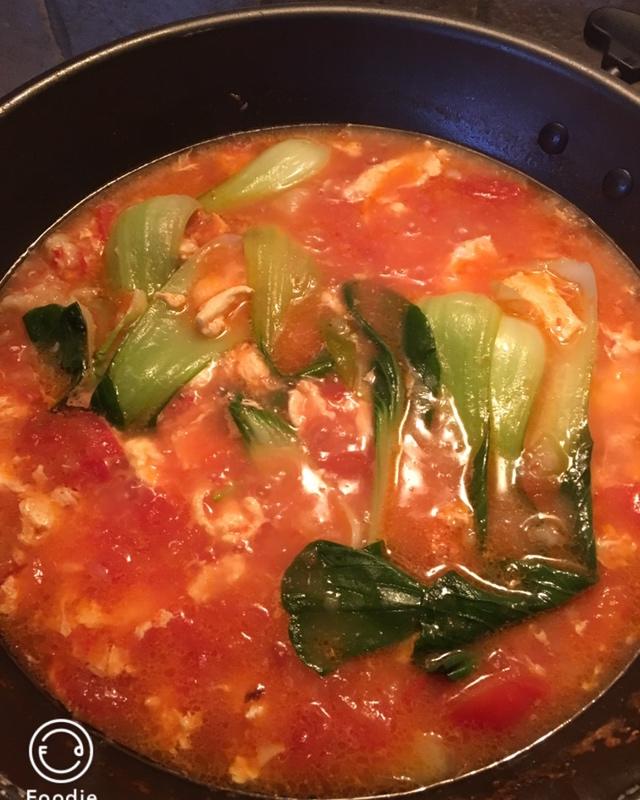西红柿鸡蛋疙瘩汤