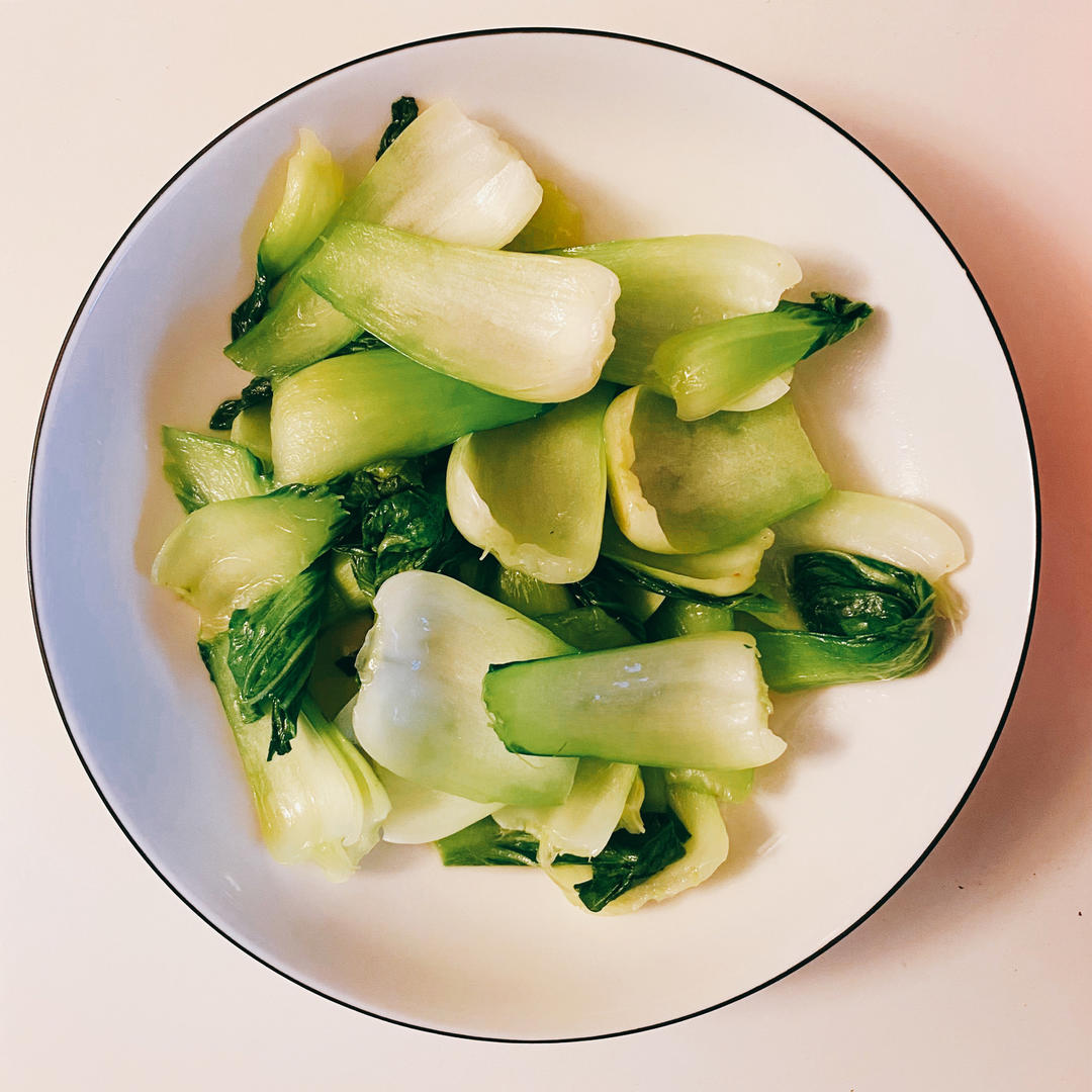 炒青菜，脆而不生，熟而不老