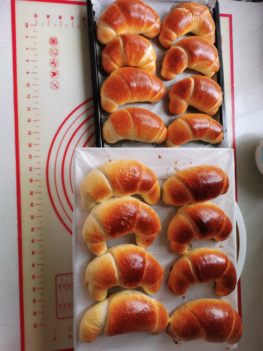 牛奶面包卷🥐（超软超拉丝）一次发酵