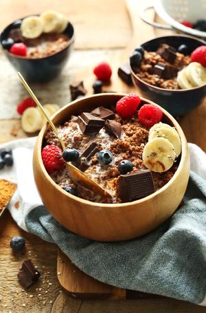 Dark Chocolate Quinoa Breakfast Bowl的做法 步骤3