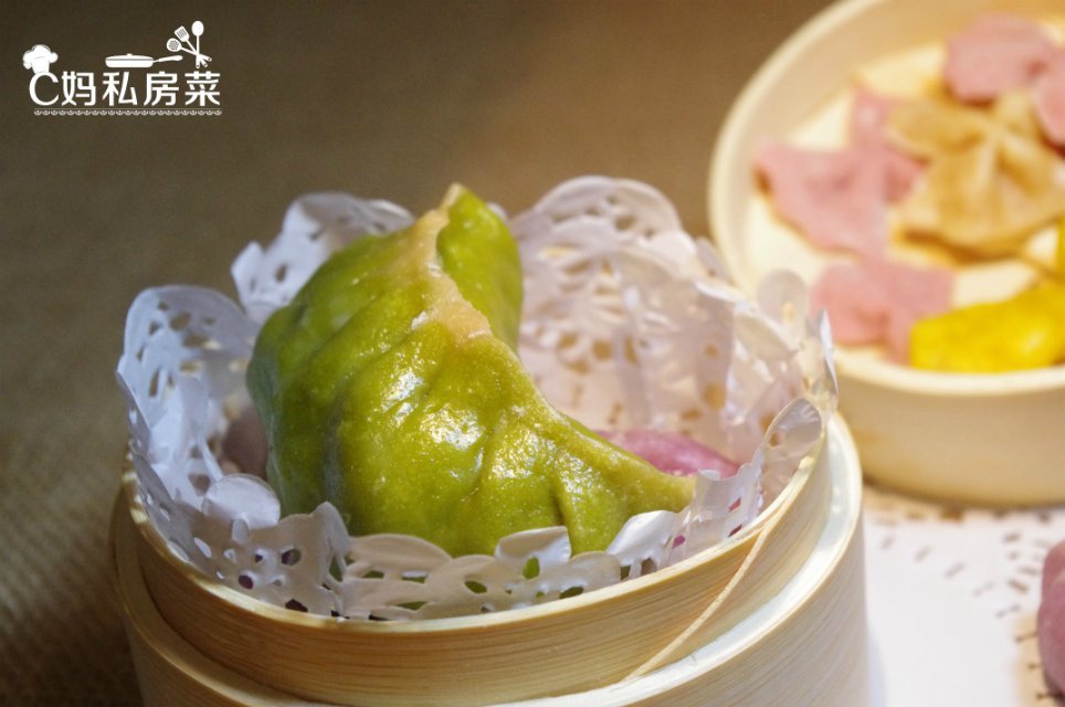 双色麦穗蒸饺°专为宝宝制作๑