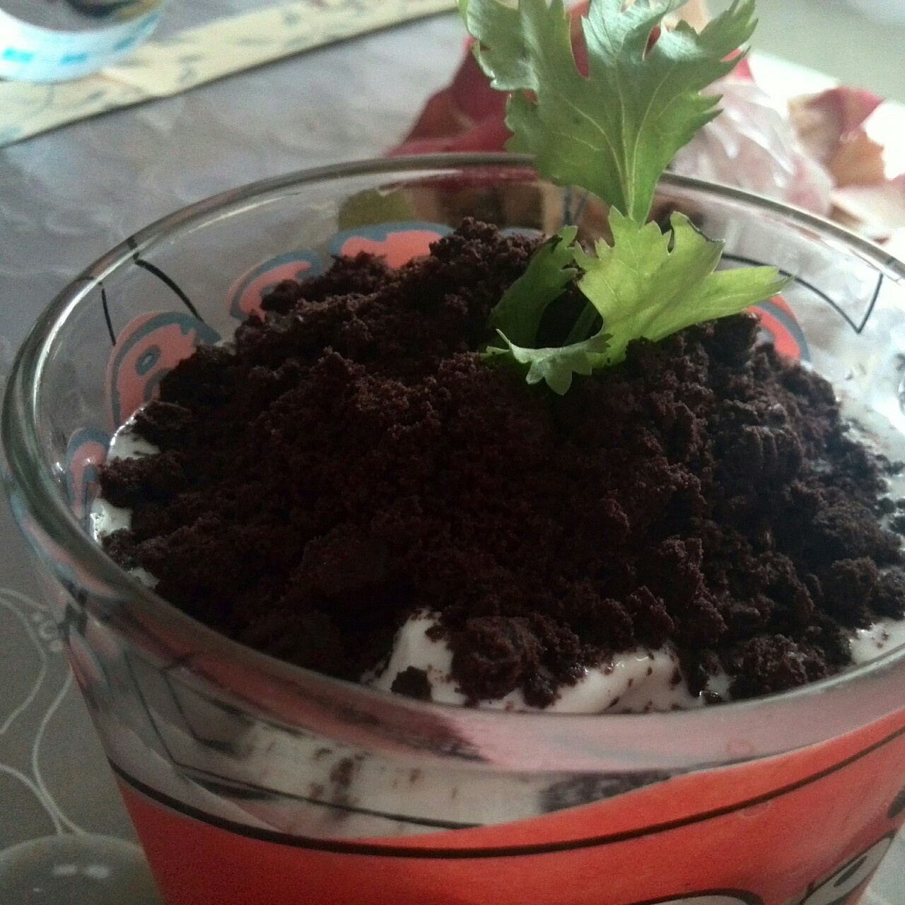 酸奶奥利奥水果盆栽