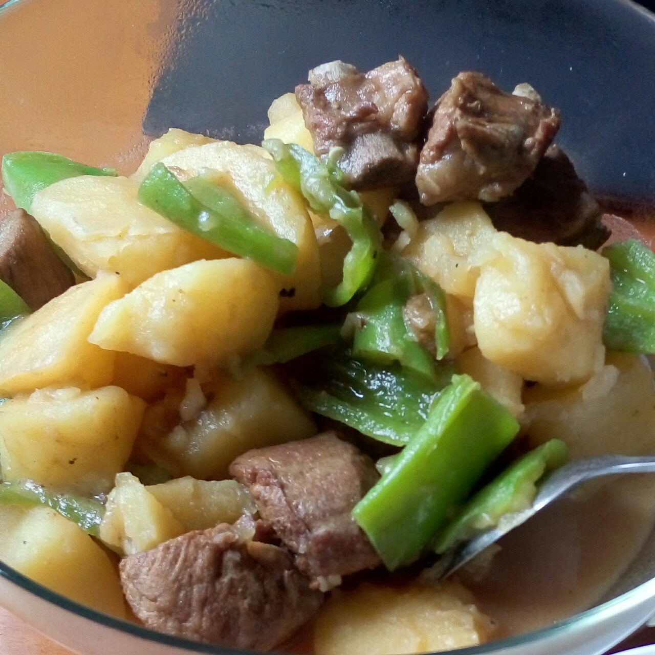 土豆炖排骨