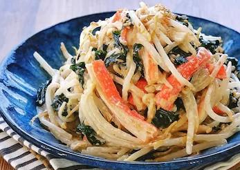 豆芽海带蟹棒色拉的做法