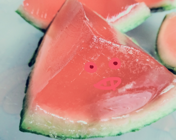 无白凉粉，无吉利丁片就能做超简单的“西瓜”的做法