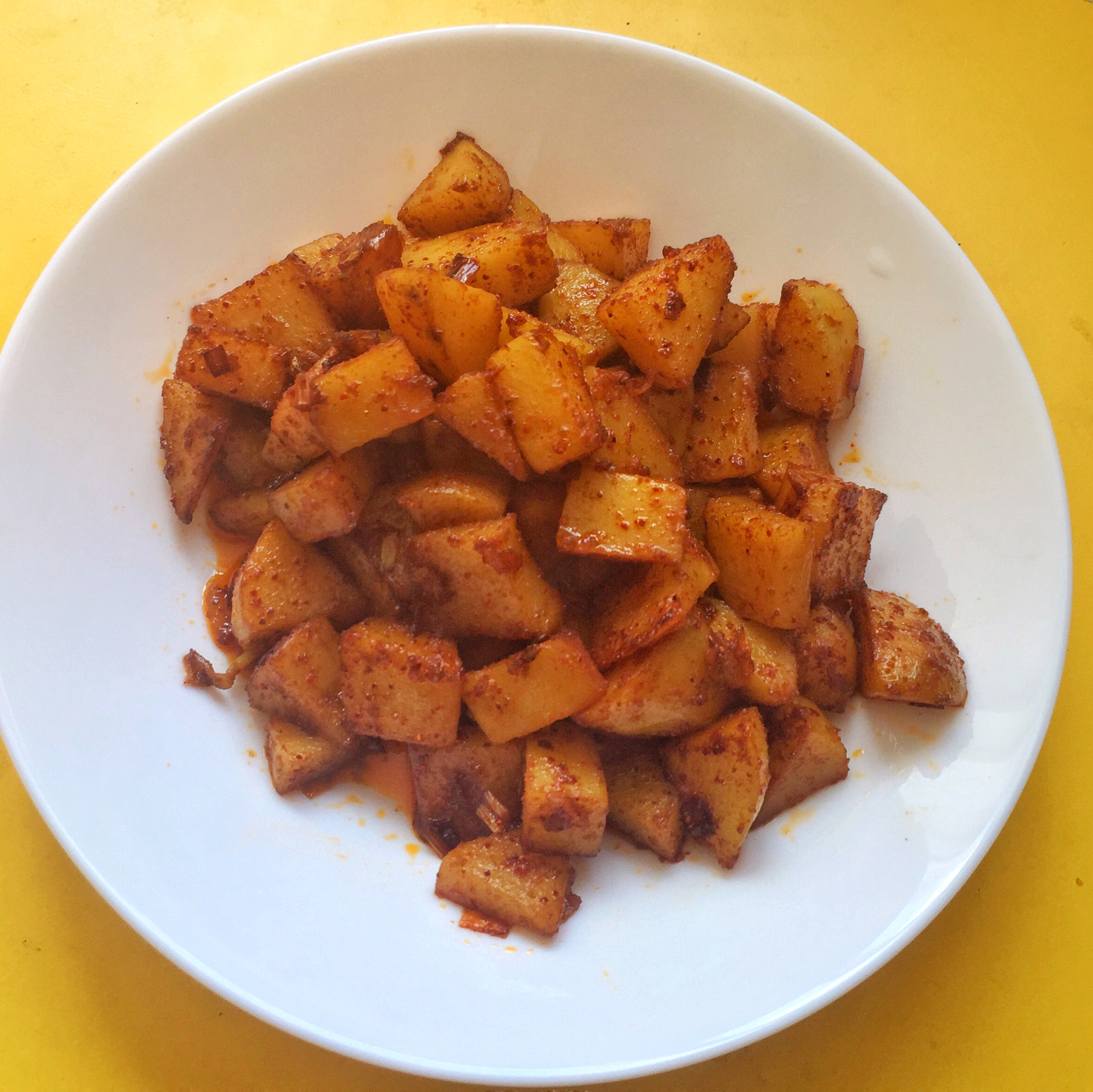 孜然炒土豆（毫无技术含量）