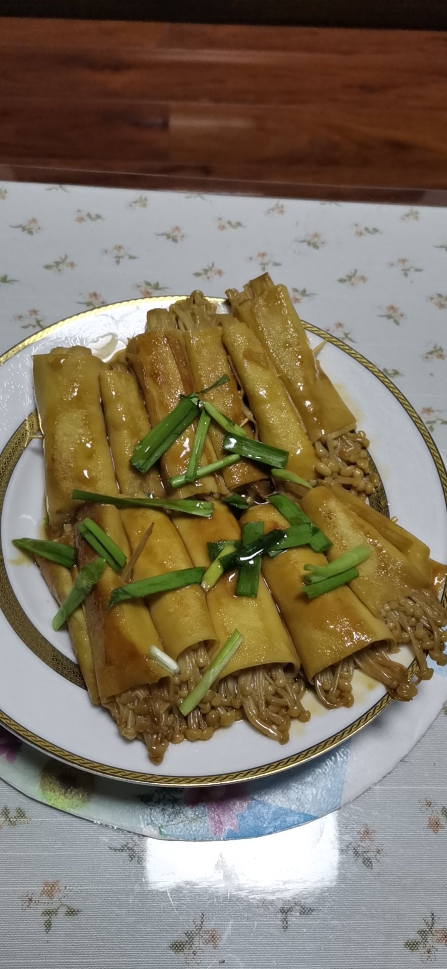 神仙减脂餐🔥好吃到跺脚的金针菇豆皮卷～给肉都不换！