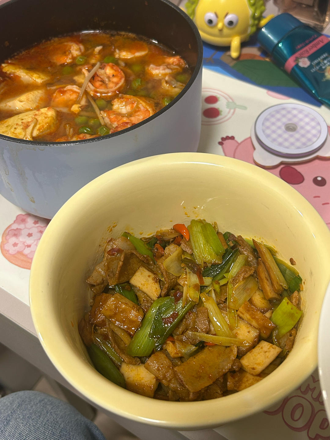 五花肉炒豆干