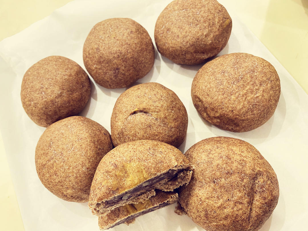 100%全麦日式红豆包