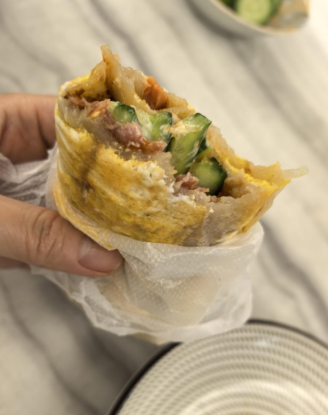 三分钟就可以做好孩子的早餐（手抓饼）