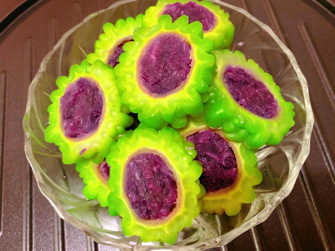 紫薯苦瓜圈