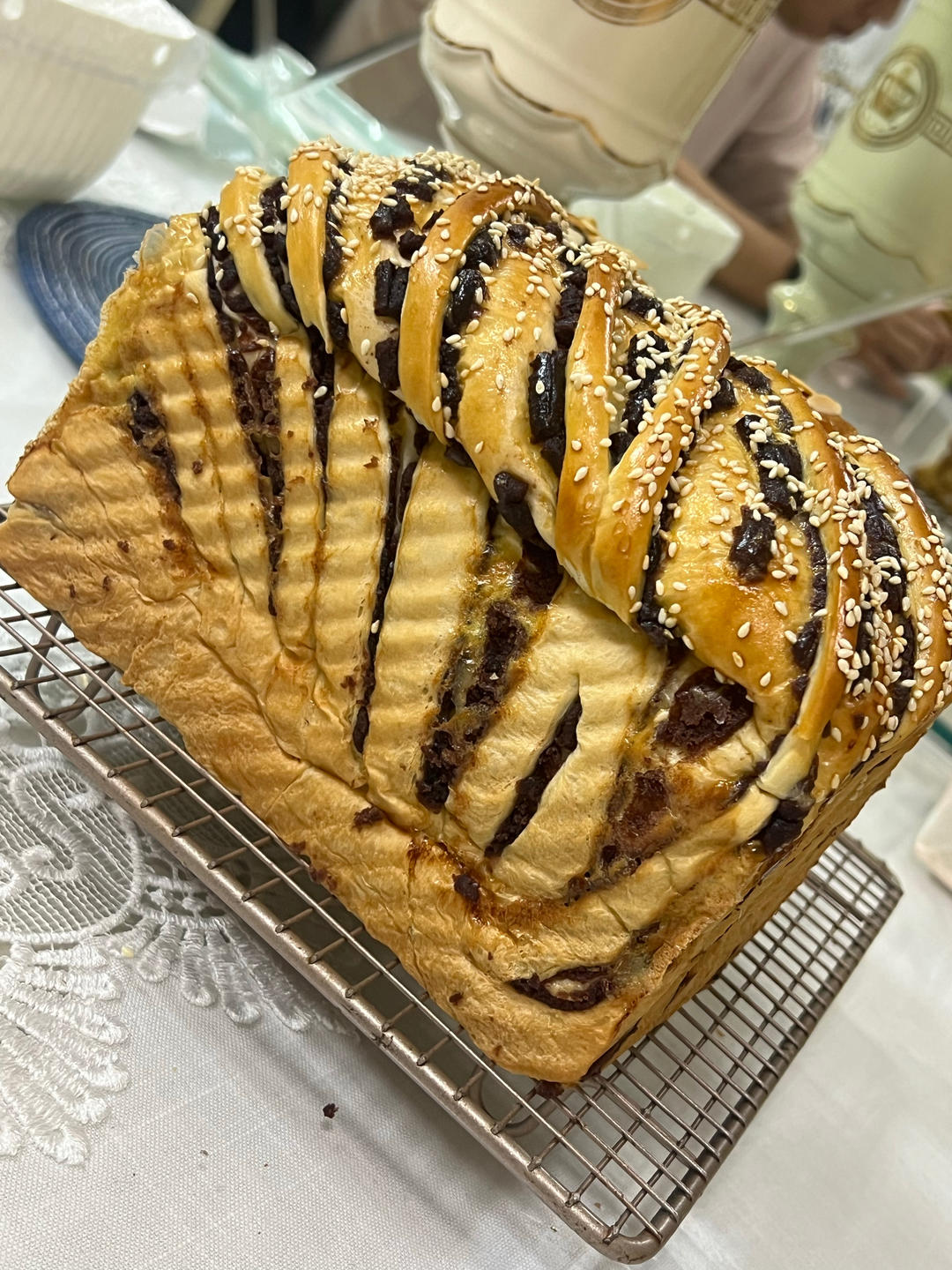 红豆沙面包卷