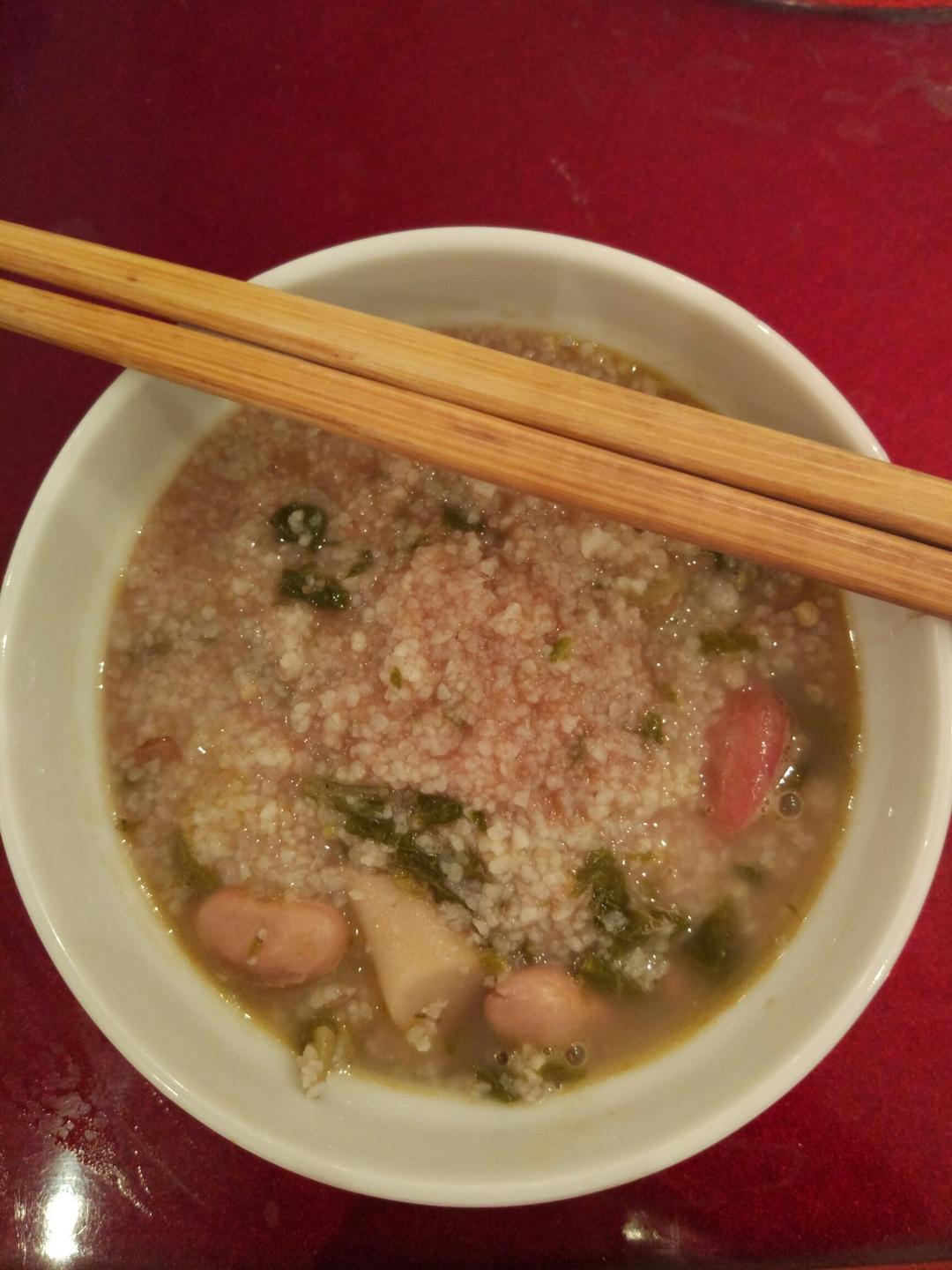 612017年8月2日#晚餐612017年8月2日#酸汤包谷饭~你们那里有吗?