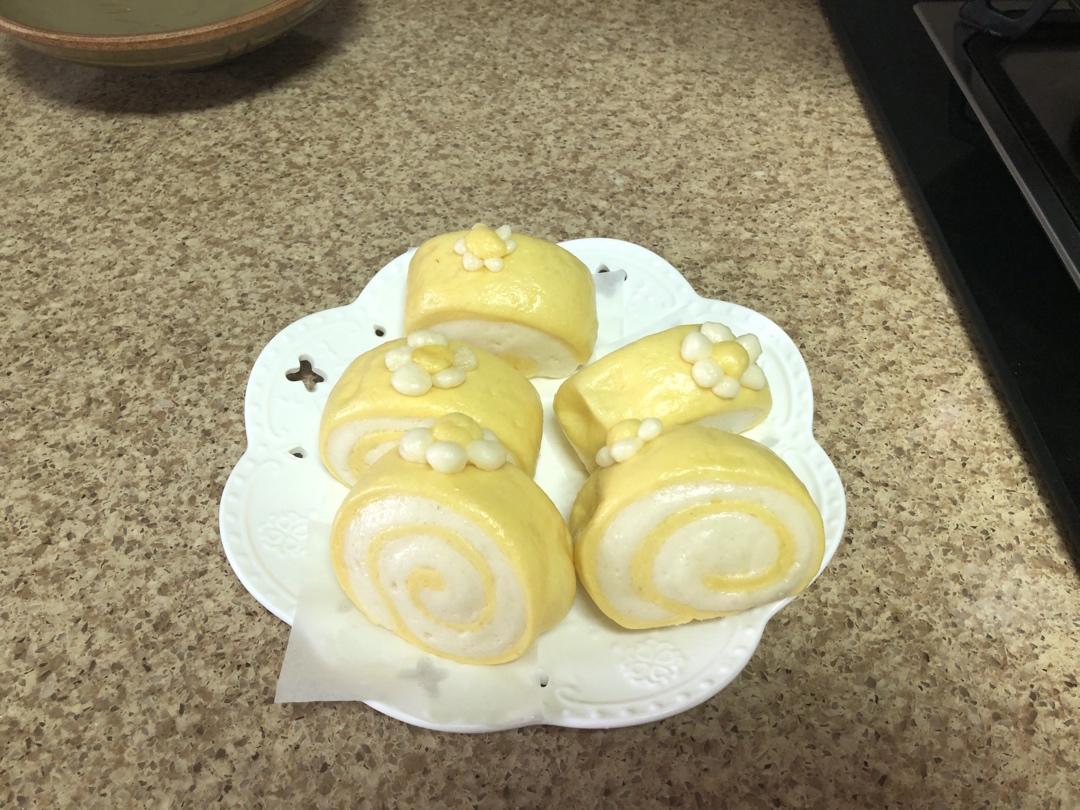 萌萌哒草莓🍓馒头卷（超级简单）