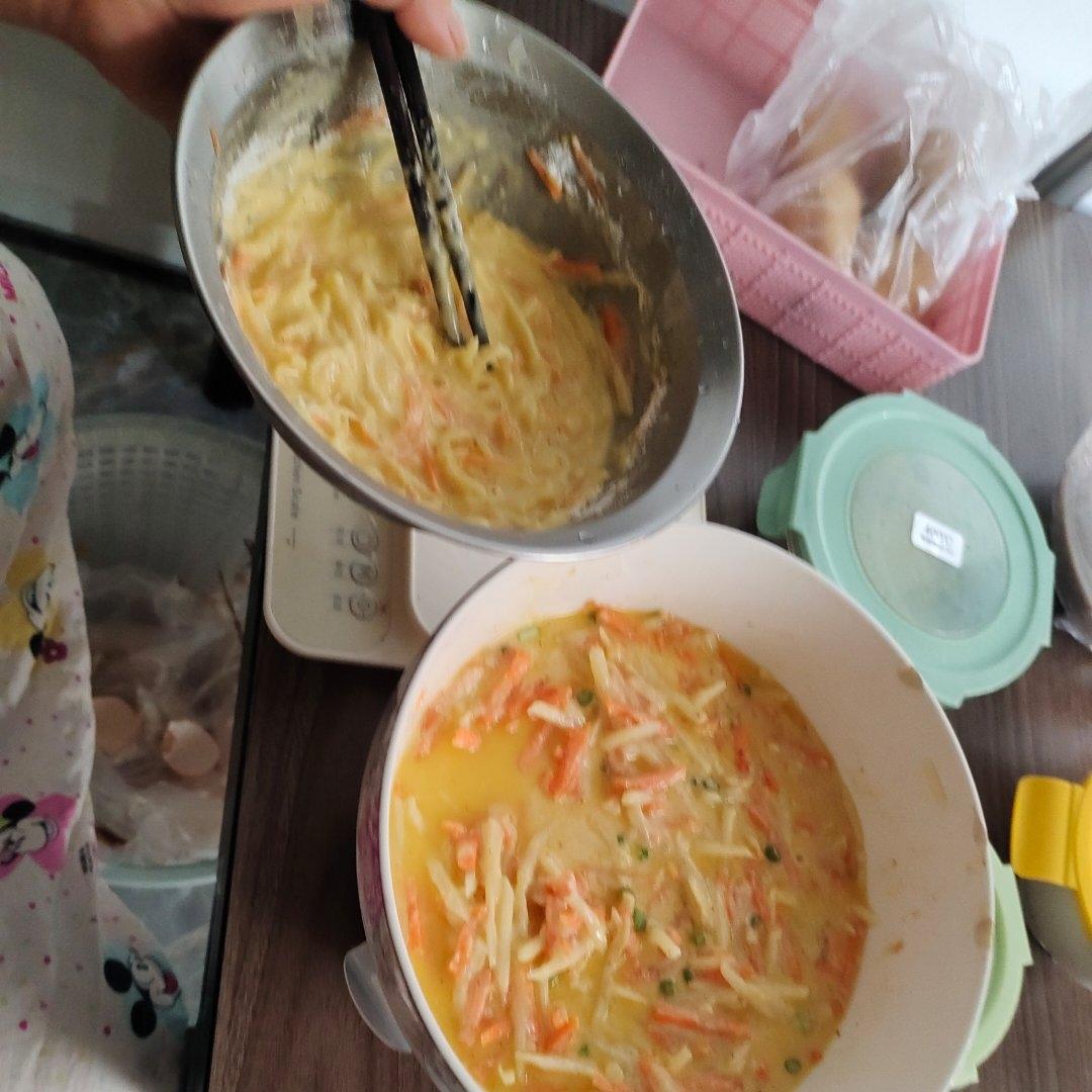 土豆饼(土豆胡萝卜丝饼)