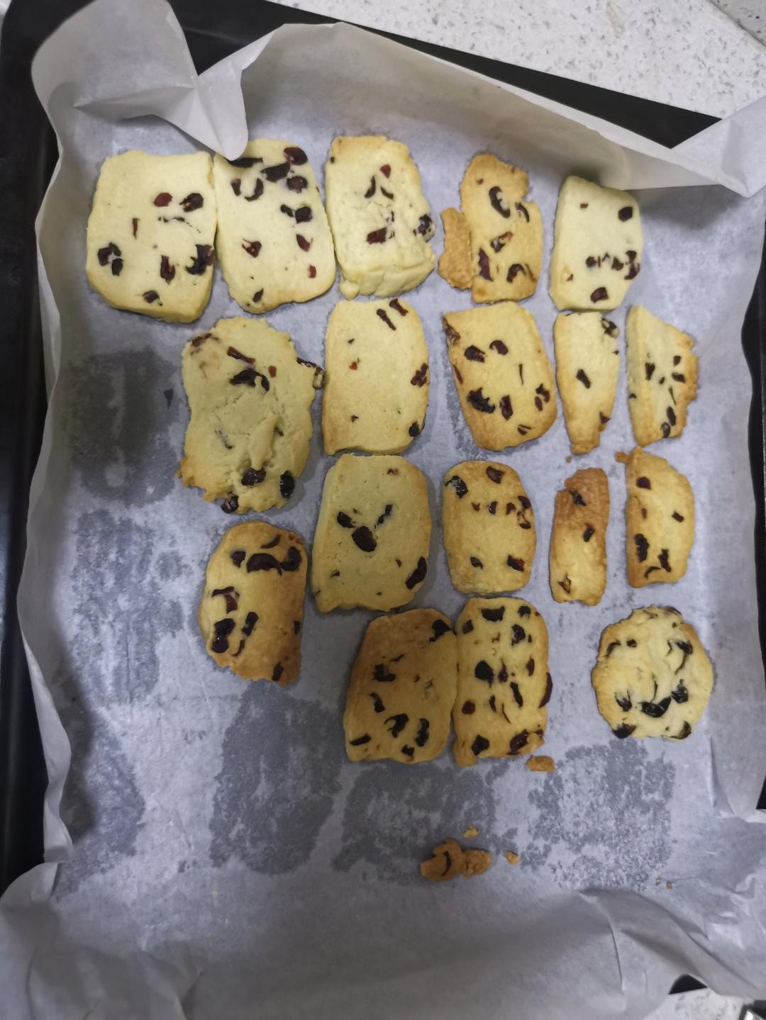 蔓越莓饼干的做法（烤箱做饼干）