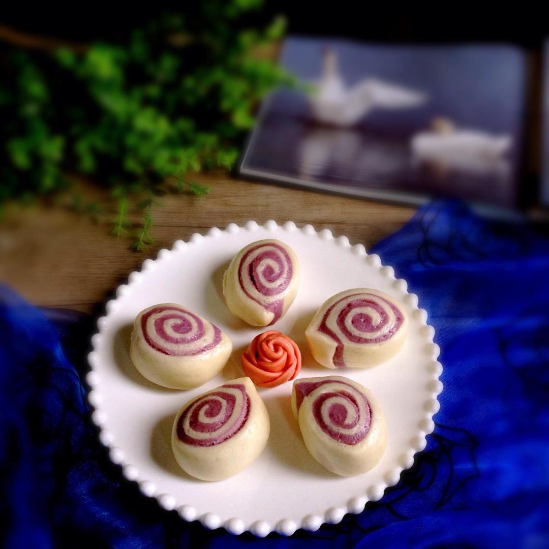 牛奶紫薯馒头的做法