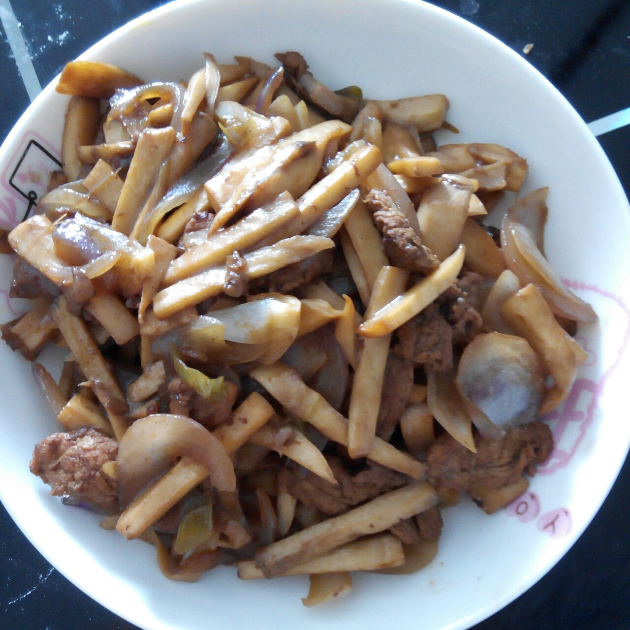 洋葱遇到杏鲍菇