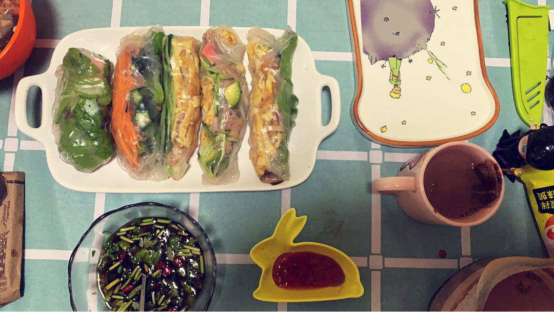 【外貌协会🌴】越南春卷（附蘸汁做法，超低热量！）