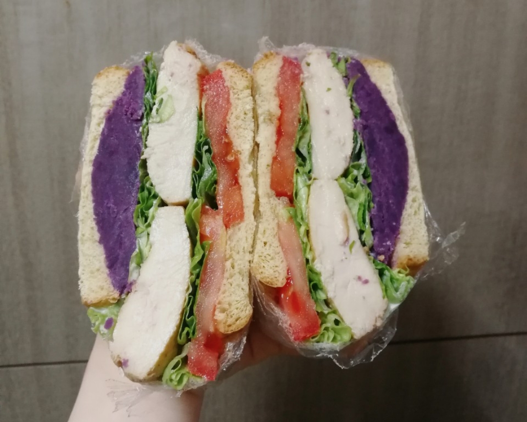 紫薯特辑三明治的做法 步骤3