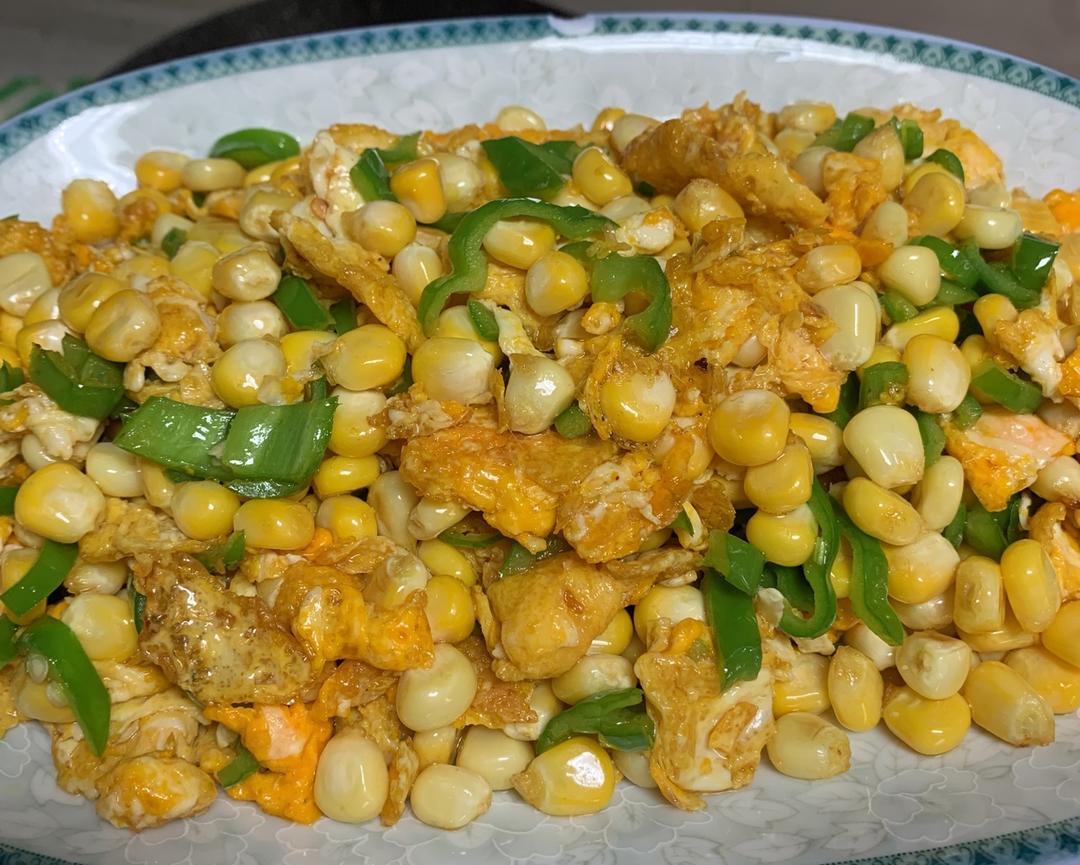 不一样的口味🤗“玉米青椒炒鸡蛋”的做法