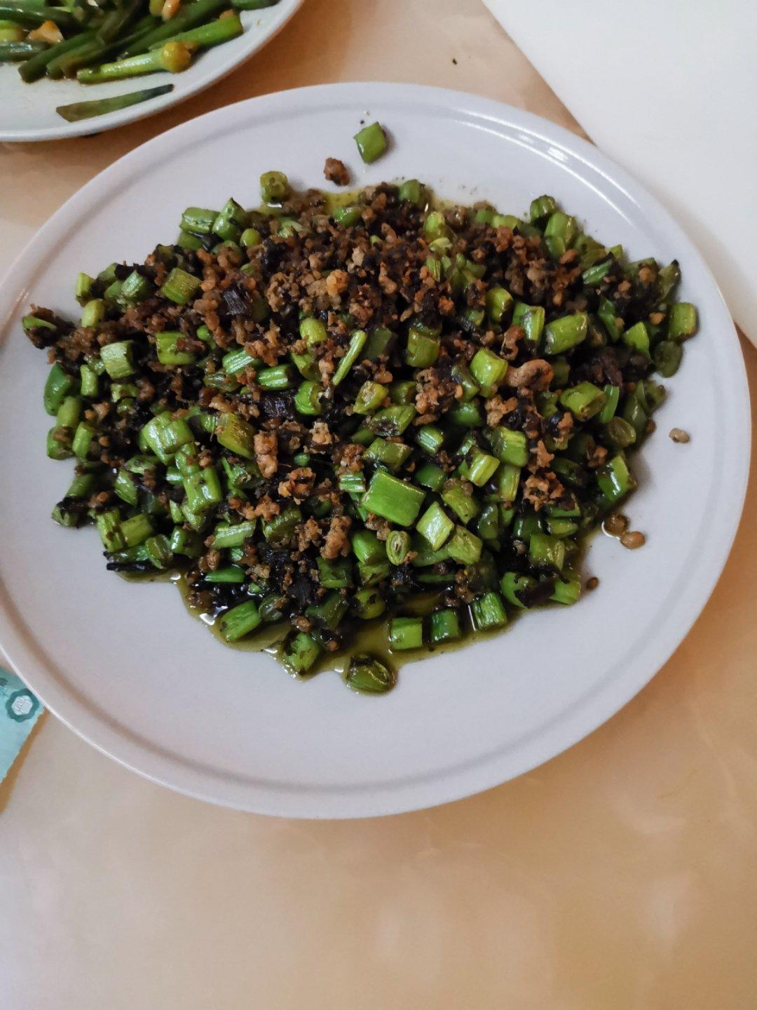 橄榄菜肉末四季豆