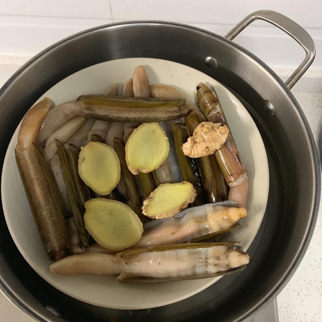 清蒸竹蛏减脂餐