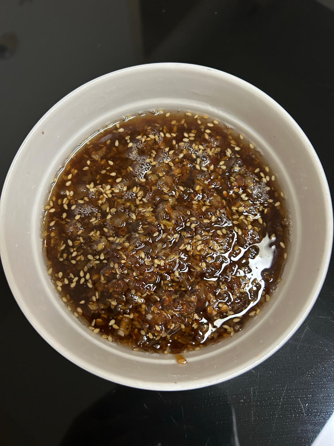 葱油酱的确香。