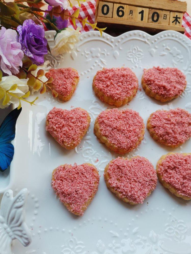 少女心♥草莓雪绒饼干