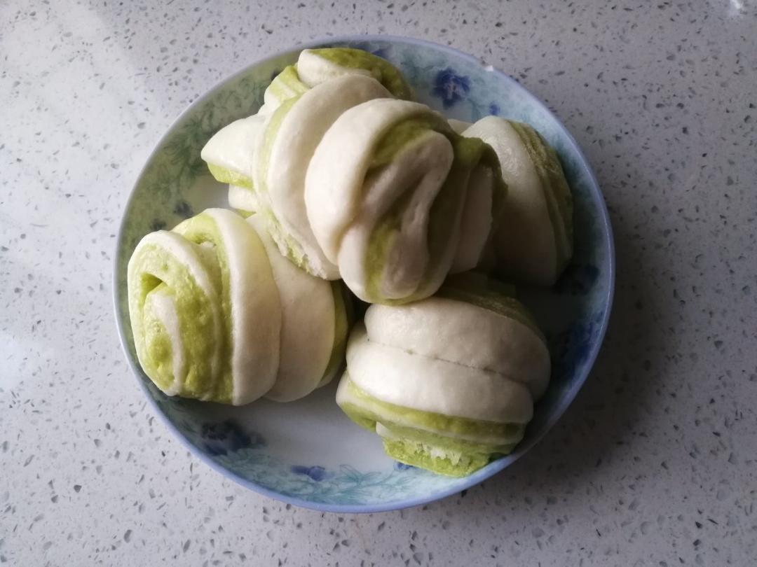 彩色花卷的8种捏法