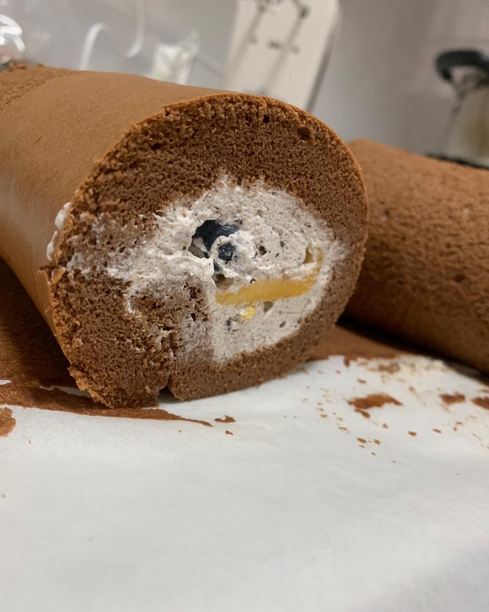 戚风可可蛋糕卷