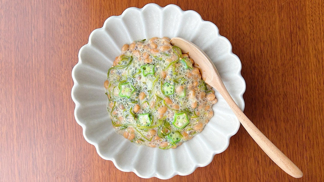 超健康的下饭神器：纳豆秋葵海带丝
