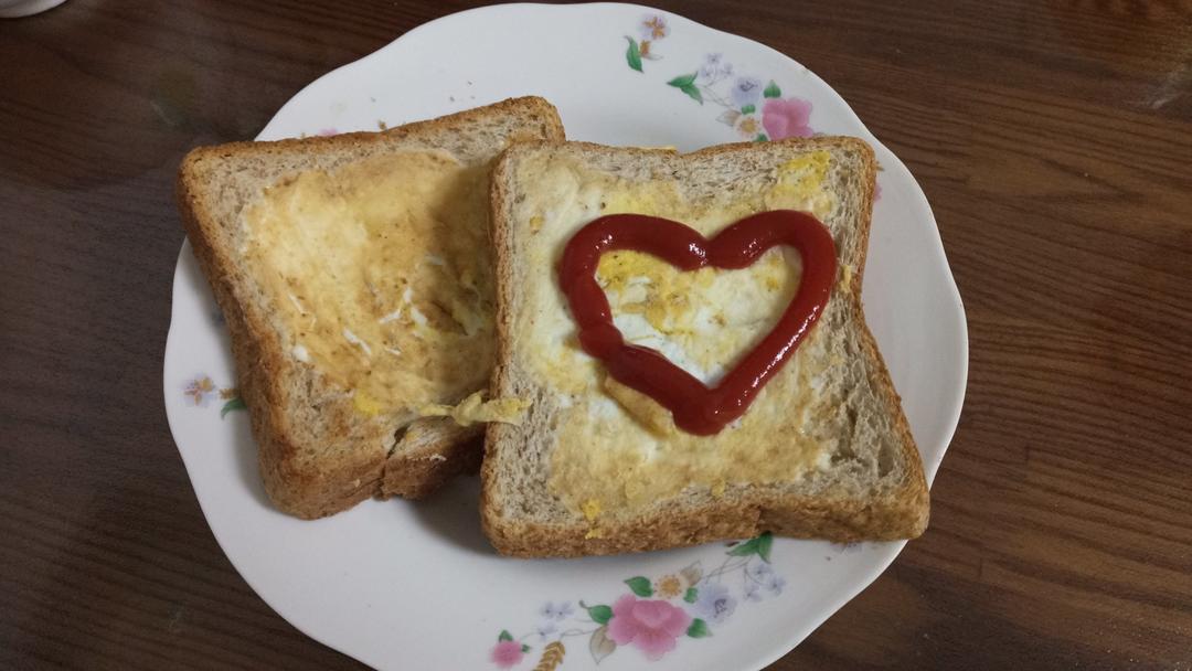 芝士鸡蛋面包片