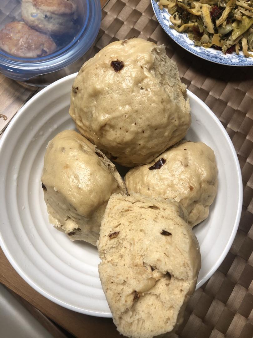新手也能爆开花的老面红糖大枣开花馒头（泡打粉版or无泡打粉版）