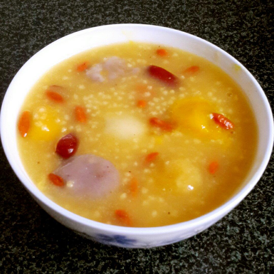 卉ypsb做的汤圆小米粥