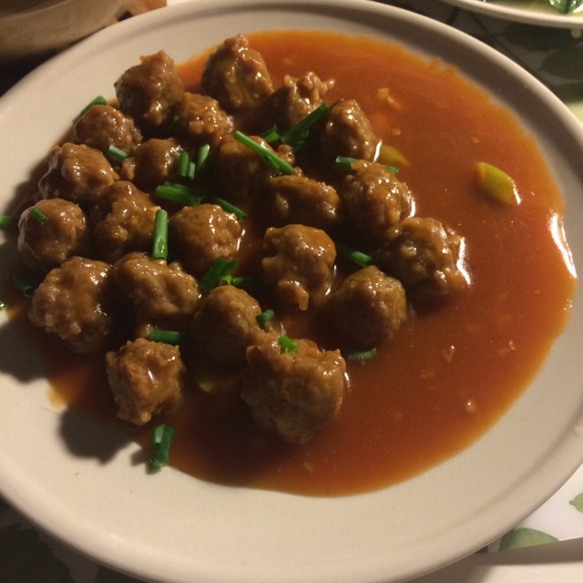 酸酸甜甜【茄汁鸡肉丸】